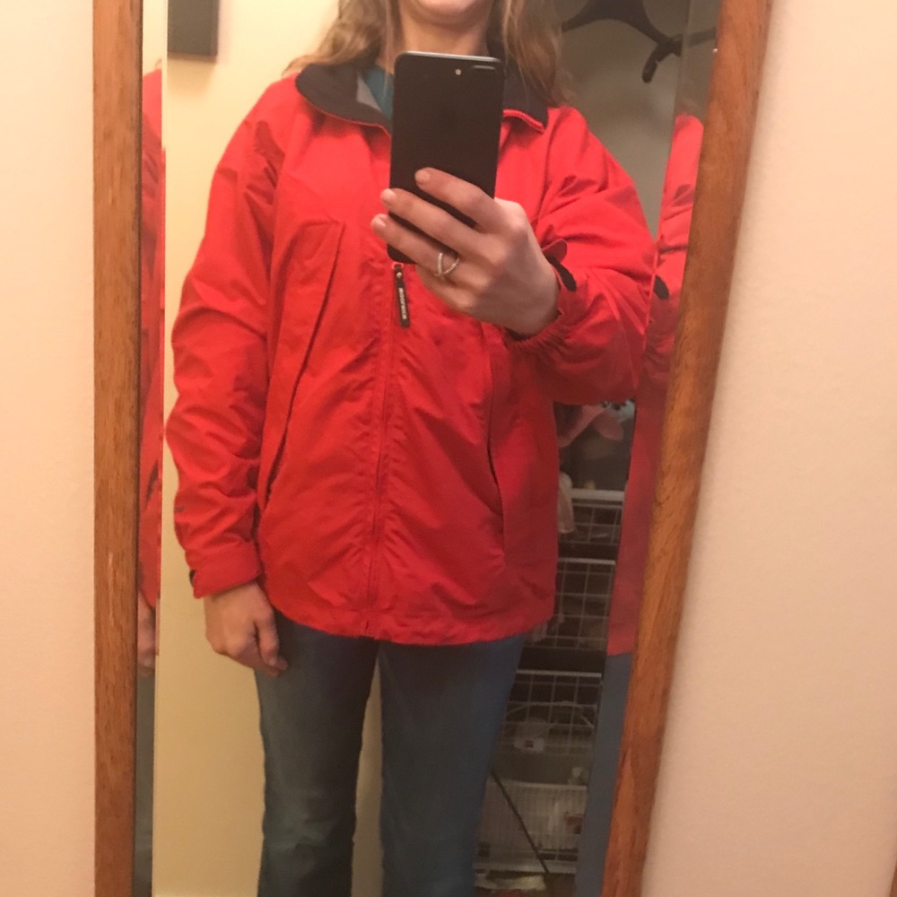Red lightweight jacket. NWOT
